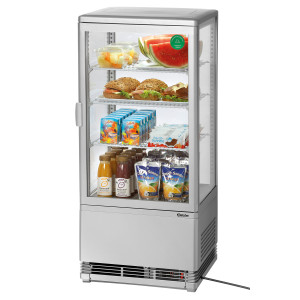 Mini Vetrina Refrigerata Professionale Bartscher - 78 L Argento