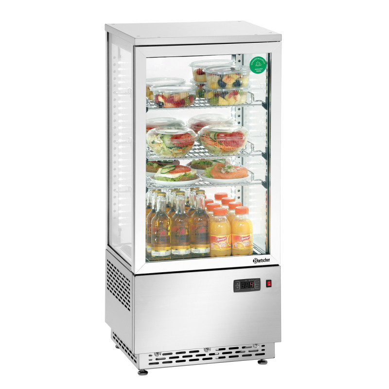 Mini Vetrina Refrigerata Professionale Bartscher - 78 L Inox Mini Vetrina Refrigerata Professionale Bartscher - 78 L Inox