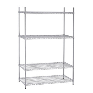 Scaffale per dispensa in acciaio cromato Bartscher