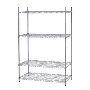 Scaffale per dispensa in acciaio cromato Bartscher