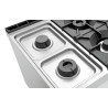 Fornello a 6 fuochi vivi serie 900 - Base aperta del marchio Bartscher