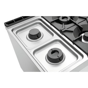Forno a 6 fuochi vivaci serie 900 - Forno a gas GN 2/1 e armadio del marchio Bartscher