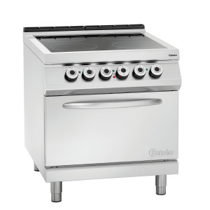 Fornello in vetroceramica a 4 zone radianti - Forno elettrico GN 2/1 del marchio Bartscher