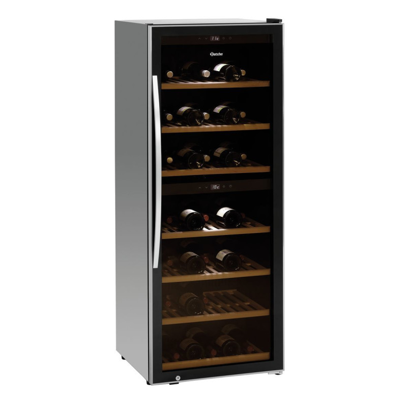 Cantina vino bi-zona professionale Bartscher 126 bottiglie Cantina vino bi-zona professionale Bartscher 126 bottiglie