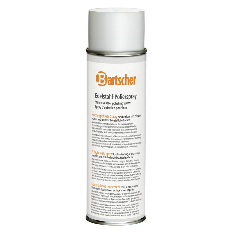 Pacchetto di 12 spray per l'acciaio inossidabile - Bartscher. Pacchetto di 12 spray per l'acciaio inossidabile - Bartscher.
