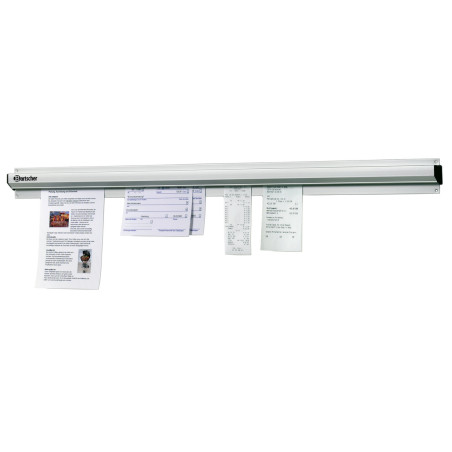 Pinza Porta Fiches da Parete in Alluminio - 610 mm