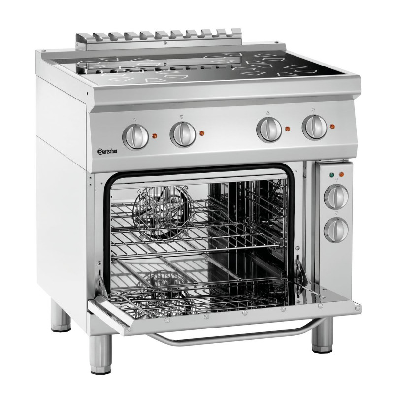 Fornello 4 Fuochi Elettrici 700 - Con Forno Elettrico - Bartscher Fornello 4 Fuochi Elettrici 700 - Con Forno Elettrico - Bartscher