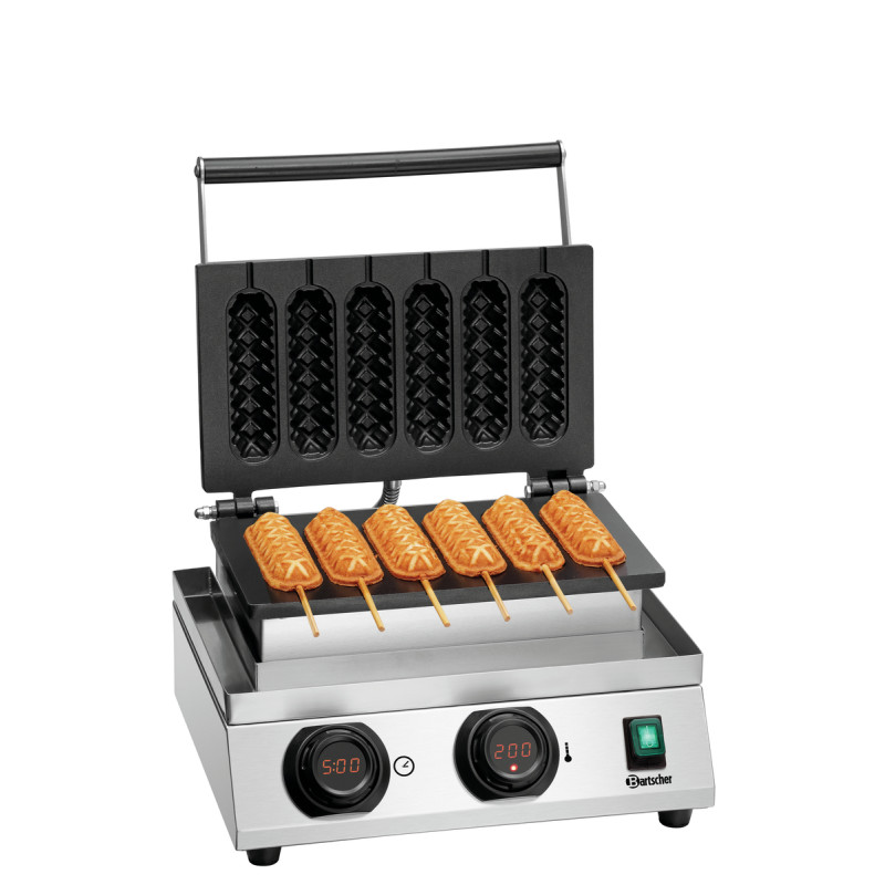 Piastra per waffle professionale Lolly - Waffle a spiga - Bartscher Piastra per waffle professionale Lolly - Waffle a spiga - Bartscher