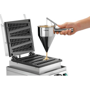 Piastra per waffle professionale Lolly - 4 waffle a spiga - Bartscher