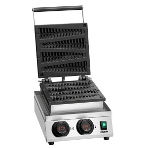 Piastra per waffle professionale Lolly - 4 waffle a spiga - Bartscher