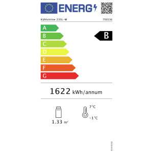 Vetrina refrigerata professionale - 235 L