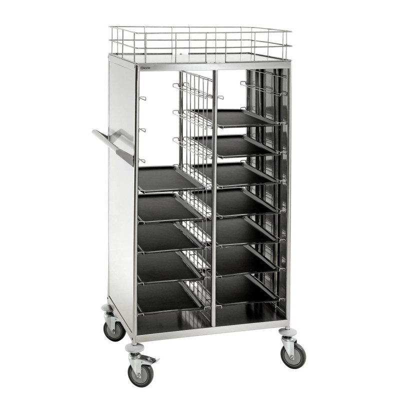 Carrello a piattaforme 443 x 343 mm e contenitori GN 1/1 - 2 x 8 livelli Carrello a piattaforme 443 x 343 mm e contenitori GN 1/1 - 2 x 8 livelli