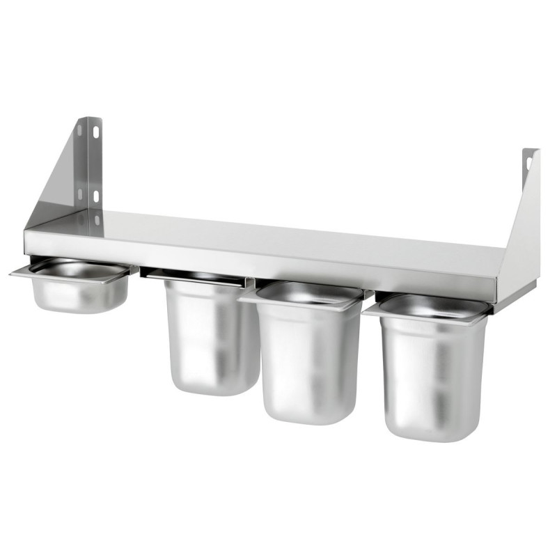 Scaffale per spezie - 4 x vaschette GN 1/6 Scaffale per spezie - 4 x vaschette GN 1/6