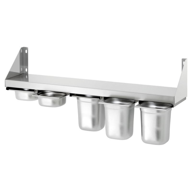 Scaffale per spezie - 5 x vaschette GN 1/6 Scaffale per spezie - 5 x vaschette GN 1/6