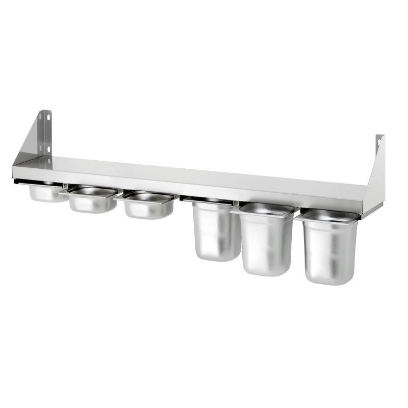 Scaffale per spezie - 6 x contenitori GN 1/6 Scaffale per spezie - 6 x contenitori GN 1/6