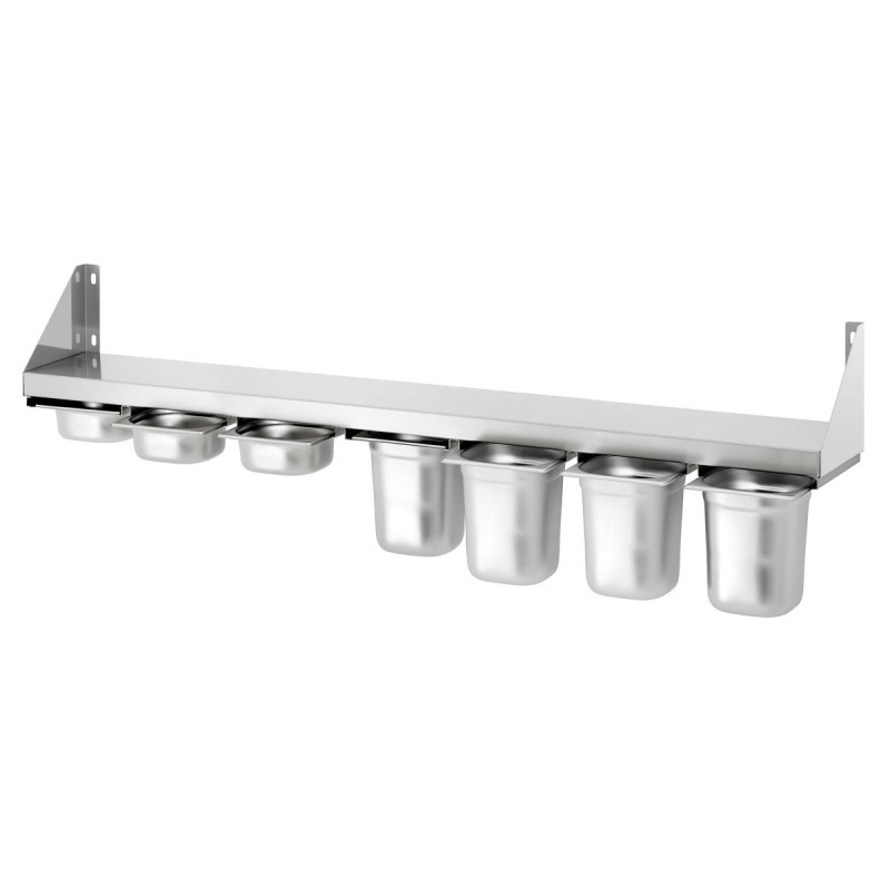 Scaffale per spezie - 7 x contenitori GN 1/6 Scaffale per spezie - 7 x contenitori GN 1/6