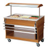 Scivolo a pioli per buffet riscaldato e refrigerato - 3 x GN 1/1
