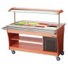 Scivolo a pioli per buffet riscaldato e refrigerato - 4 x GN 1/1