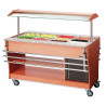 Scivolo a pioli per buffet riscaldato e refrigerato - 4 x GN 1/1