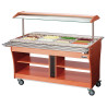 Scivolo a pioli per buffet riscaldato e refrigerato - 4 x GN 1/1