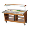 Scivolo a pioli per buffet riscaldato e refrigerato - 4 x GN 1/1