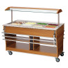 Scivolo a pioli per buffet riscaldato e refrigerato - 4 x GN 1/1