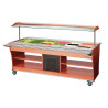Scivolo a pioli per buffet riscaldato e refrigerato - 6 x GN 1/1