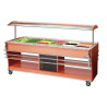 Scivolo a pioli per buffet riscaldato e refrigerato - 6 x GN 1/1