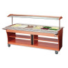 Scivolo a pioli per buffet riscaldato e refrigerato - 6 x GN 1/1