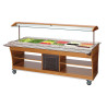 Scivolo a pioli per buffet riscaldato e refrigerato - 6 x GN 1/1
