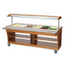 Scivolo a pioli per buffet riscaldato e refrigerato - 6 x GN 1/1