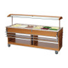 Scivolo a pioli per buffet riscaldato e refrigerato - 6 x GN 1/1