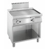 Piastra per snack liscia larghezza 800 mm - Gas