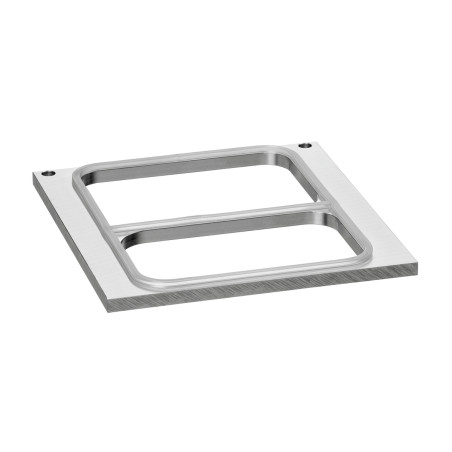 Cornice da incasso 2 scomparti per sigillatrice per vaschette semiautomatica