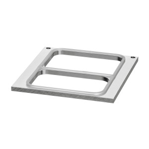 Cornice da incasso 2 scomparti per sigillatrice per vaschette semiautomatica