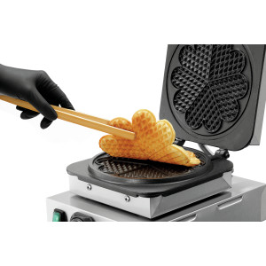 Piastra per waffle professionale - 5 waffle a forma di cuore - Bartscher