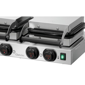Piastra per waffle professionale doppia - 2 x 5 waffle a forma di cuore - Bartscher