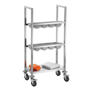 Carrello portaposate in acciaio inossidabile - Bartscher