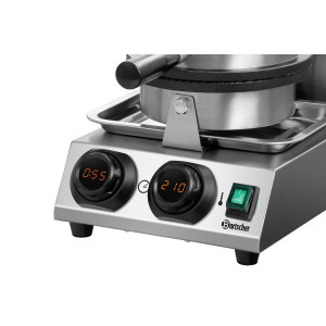 Piastra per waffle cono in acciaio inossidabile - 1000 W - Bartscher