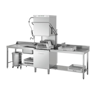 Lavastoviglie a capote DS 500 SR Bartscher robusto in acciaio inox - Prestazioni professionali