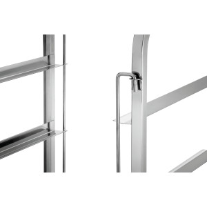 Carrello con cestelli di lavaggio ASP700 Bartscher: Stoccaggio professionale efficiente.