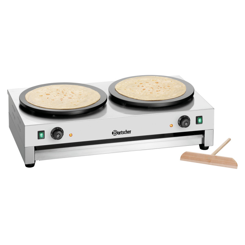 Crêpière elettrica professionale Bartscher 2CP400 - Acciaio inossidabile - 6 kW Crêpière elettrica professionale Bartscher 2CP400 - Acciaio inossidabile - 6 kW
