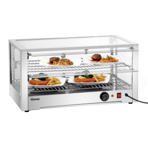 Vetrina riscaldata Bartscher 6200 2EK - Mantiene la temperatura fino a 90°C