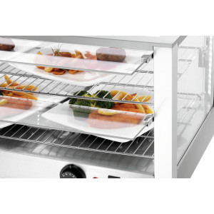 Vetrina riscaldata Bartscher 6200 2EK - Mantiene la temperatura fino a 90°C