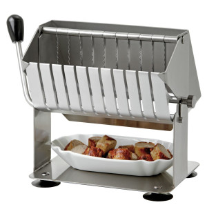 Affettatrice per salsicce Bartscher 10M1750M in acciaio inox - Taglio professionale