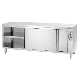 Armadio riscaldante in acciaio inox professionale - dimensioni 2000mm