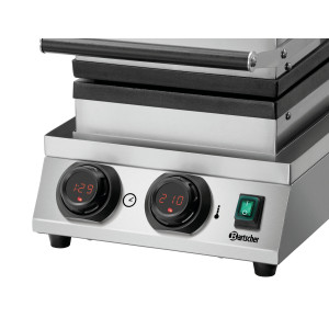 Gaufriera professionale MDI 1BW-AL Bartscher | Waffle di Bruxelles e potenza 1800W