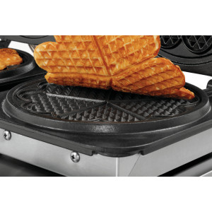 Gaufrier professionale Bartscher 2HW211 - Waffle a cuore in acciaio inossidabile