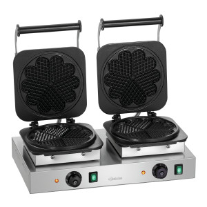 Gaufrier professionale Bartscher 2HW211 - Waffle a cuore in acciaio inossidabile