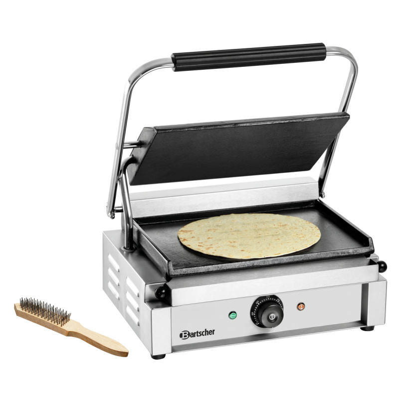 Grill a contatto Panini 1G Bartscher - Piastre lisce per snack succulenti Grill a contatto Panini 1G Bartscher - Piastre lisce per snack succulenti